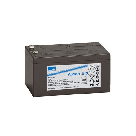 EXIDE Sonnenschein 12V - 1.2Ah - Dryfit A500 - Bac VO - A512/1.2S