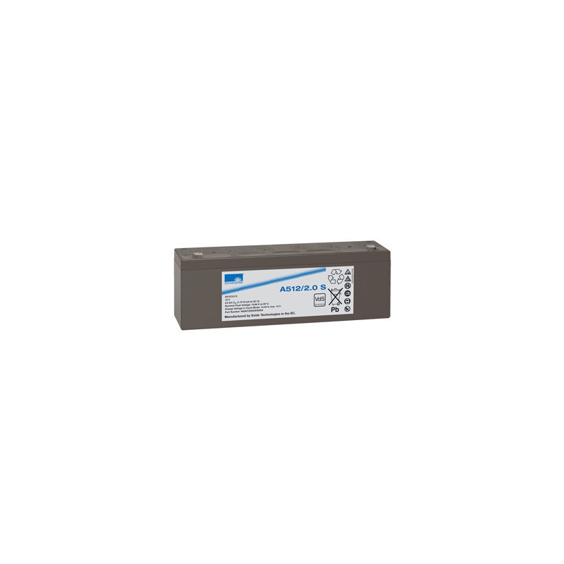 EXIDE Sonnenschein 12V - 2Ah - Dryfit A500 - Bac VO - A512/2S EXIDE Sonnenschein 12V - 2Ah - Dryfit A500 - Bac VO - A512/2S