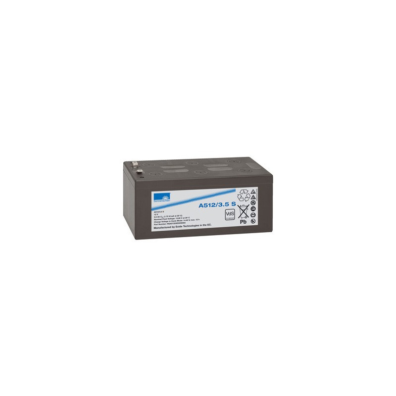 EXIDE Sonnenschein 12V - 3.5Ah - Dryfit A500 - Bac VO - A512/3.5S EXIDE Sonnenschein 12V - 3.5Ah - Dryfit A500 - Bac VO - A512/3.5S