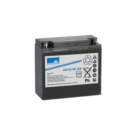 Batterie Exide  SONNENSCHEIN A512/16 G5 PLOMB GEL 12V 16AH 