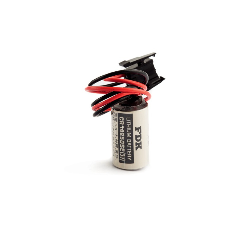 Pile CR14250 - 1/2AA - Lithium - 3V - 850mAh + Connecteur Pile CR14250 - 1/2AA - Lithium - 3V - 850mAh + Connecteur