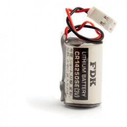 Pile CR14250 - 1/2AA - Lithium - 3V - 850mAh + connecteur