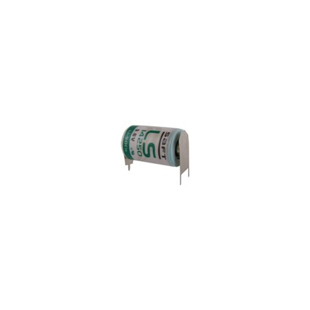 Pile SAFT LS14250 Lithium - 1/2AA - 3PH (1+/2- ou 2+/1-) - 3,6V - 1.2Ah