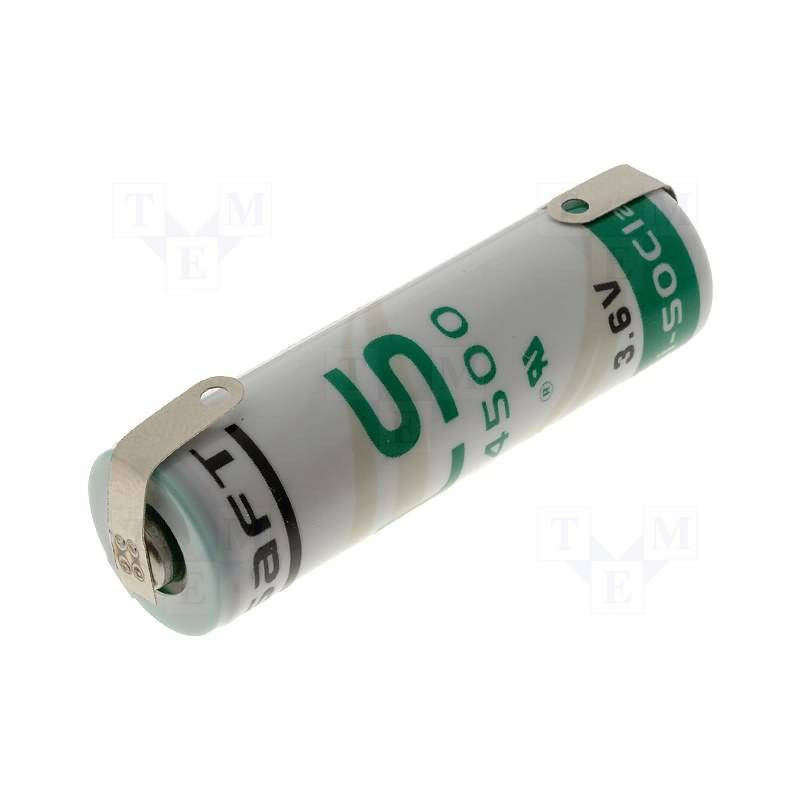 Pile SAFT LS14500 Lithium - AA - Languettes - 3,6V - 2.4Ah
