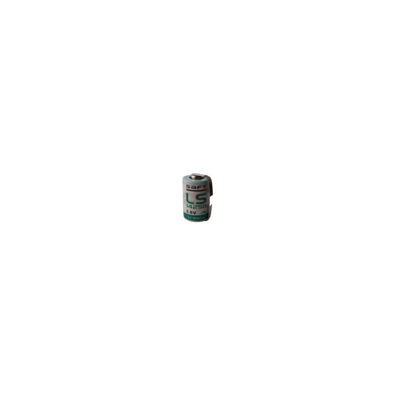 Pile SAFT LS14250  - 1/2AA - Languettes - Lithium - 3,6V - 1,2Ah