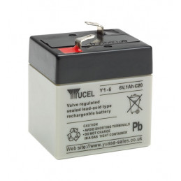 Batterie Y1-6 YUASA / YUCEL / YUVOLT - AGM - 6V - 1.0Ah