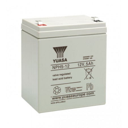 Batterie plomb AGM - YUASA Spécial onduleur 12V - 5Ah