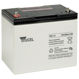 Batterie plomb - YUASA / YUCEL / YUVOLT -  12V - 60.0Ah - Y60-12 - AGM