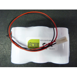 Pack piles Alarme compatible INTERVOX / SURTEC - 3LR20 - Alcaline - 4.5V - 18Ah + Connecteur