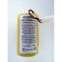 Pile Débitmètre HYDREKA - D - LS33600 - Lithium - 3,6V - 19.0Ah + Connecteur