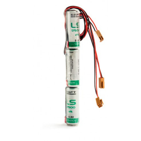Pack piles LS17500 Lithium 3x3.6V - 3600mAh + Connecteur