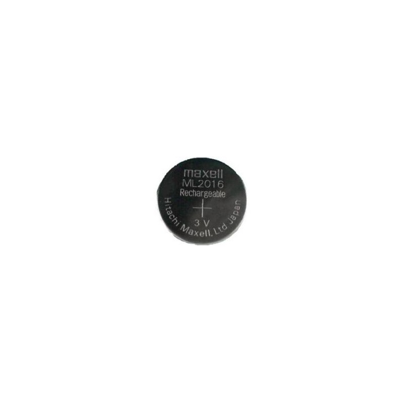 Pile bouton ML2016 CASIO / FDK rechargeable pour montre à énergie solaire -  3V - 1.25Ah