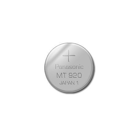 Pile bouton MT920 PANASONIC Titanium rechargeable pour montre à énergie solaire - Li-Ion - 1.5V - 5mAh