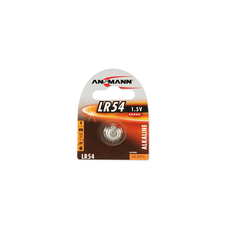 Pile Bouton ANSMANN LR54 - AG10 - 189 - LR1130 - Alcaline - 1.5V Pile Bouton ANSMANN LR54 - AG10 - 189 - LR1130 - Alcaline - 1.5V