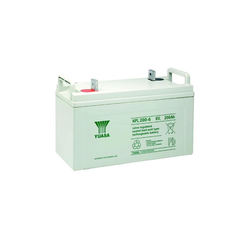 YUASA Batterie plomb - AGM - NPL200-6 - 6V, 200Ah