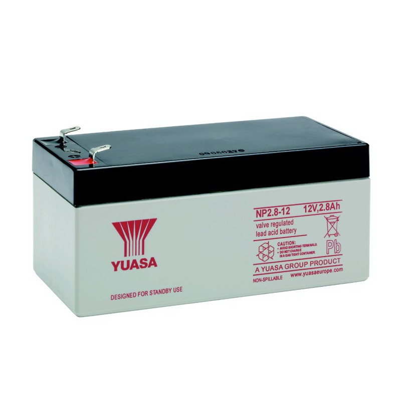 YUASA 12V - 2.8Ah - NP2.8-12 - AGM YUASA 12V - 2.8Ah - NP2.8-12 - AGM