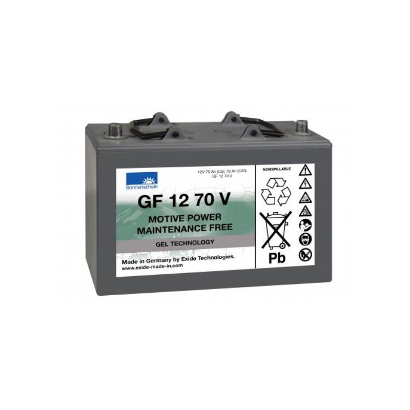 Batterie GF12-070V EXIDE - TUDOR - Plomb - 12V - 70Ah 