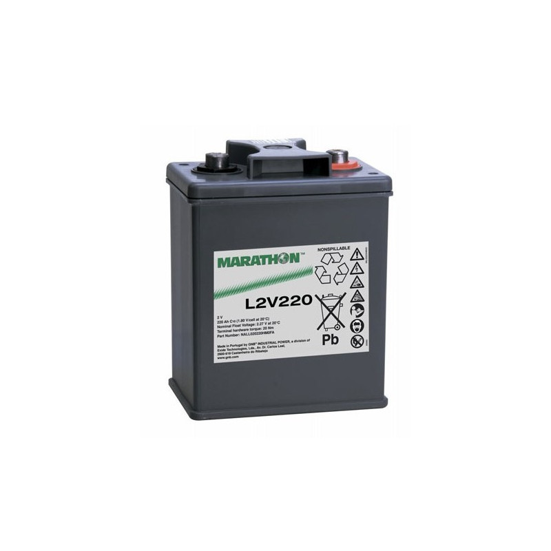 EXIDE Marathon 2V - 220 Ah - Long Life - L2V220 EXIDE Marathon 2V - 220 Ah - Long Life - L2V220