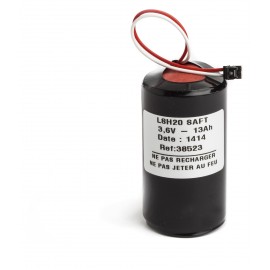 Pile Batterie Alarme Compatible LEGRAND 432 90 - D - LSH20 - Lithium - 3,6V - 13,0Ah + Connecteur NOIR Centrale 432 14