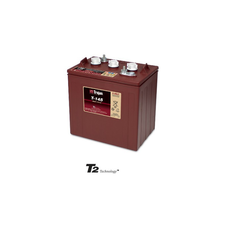 TROJAN 6V - 260Ah - T145 ex CR245 - DEEP CYCLE ACIDE TROJAN 6V - 260Ah - T145 ex CR245 - DEEP CYCLE ACIDE