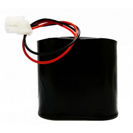 CHRONO Pile Batterie Alarme Piscine Compatible DSP80 - S5  - 2LR20 Alcaline - 3V - 18Ah + Connecteur Blanc