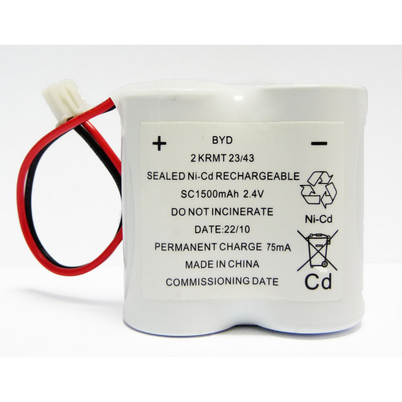 CHRONO Pack Batterie BAES NiCd – 2.4V – 1.6Ah + Connecteur CHRONO Pack Batterie BAES NiCd – 2.4V – 1.6Ah + Connecteur