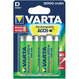 VARTA - Piles LR20D - rechargeables - 3000 mAh - Blister x2