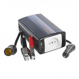 Chargeur convertisseur voiture 24v 220V 300W + sortie USB