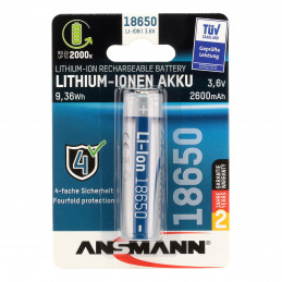 Ansmann batterie Lithium-Ion 18650 - 3.7V 2600mAh