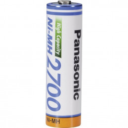 PANASONIC Pile NiMh rechargeable - HR6 - 1.2V 2700mah - Blister x 4
