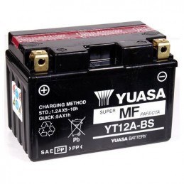 YUASA Batterie Moto 12V – 18Ah - YT12ABS - Sans entretien
