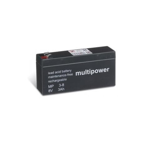 Multipower 8V - 3Ah - MP3-8 - compatible Dryfit A200 - A208/2.5 S