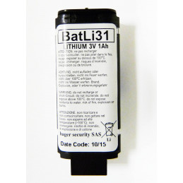 DAITEM Pile Batterie Alarme BATLI30 - 4,5V - 3Ah 