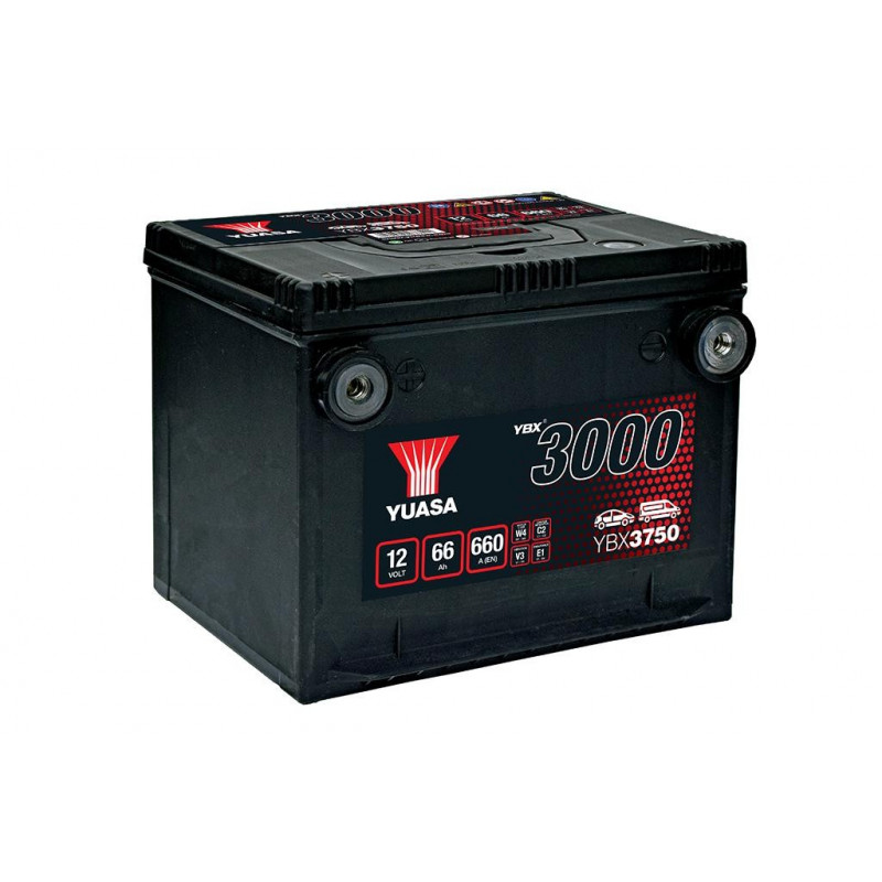 Batterie voiture américaine Yuasa YBX3750 - 12V - 66Ah Batterie voiture américaine Yuasa YBX3750 - 12V - 66Ah