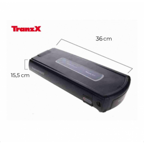 Batterie pour vélo électrique - TRANZX - BL07 noire - Lithium-ion - 36V - 14Ah - 6 Broches (XLR)