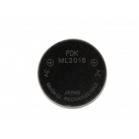 Pile bouton ML2016 CASIO / FDK rechargeable pour montre à énergie solaire - 3V - 1.25Ah
