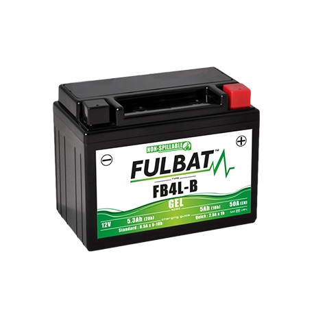 Batterie moto FULBAT FB4L-B - GEL - 12V - 5.3Ah