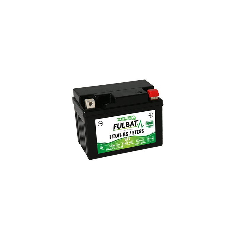 Batterie moto FTX4L-BS/FTZ5S FULBAT GEL - 12V - 5.3Ah Batterie moto FTX4L-BS/FTZ5S FULBAT GEL - 12V - 5.3Ah