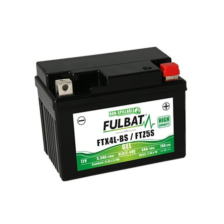 Batterie moto FTX4L-BS/FTZ5S FULBAT GEL - 12V - 5.3Ah