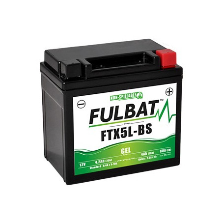 Batterie moto FTX5L-BS FULBAT GEL - 12V - 4.2Ah