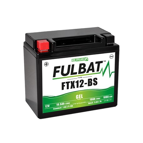 Batterie moto FULBAT FTX12-BS / YTX12-BS - GEL - 12V - 10.5Ah
