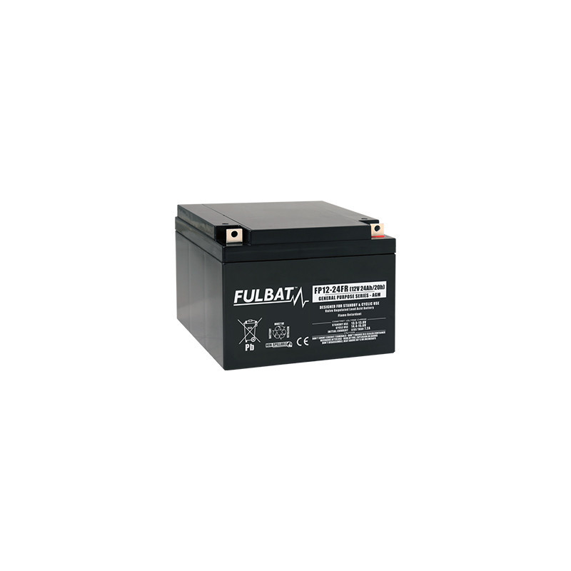 Batterie Plomb Standard FP12-24 FR - 12V - 22.3Ah - UL94.FR – FULBAT Batterie Plomb Standard FP12-24 FR - 12V - 22.3Ah - UL94.FR – FULBAT