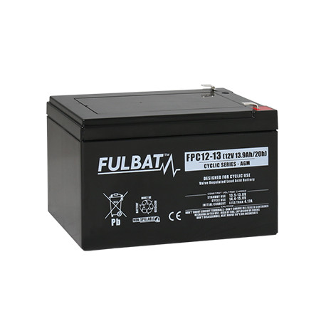Batterie Plomb Cyclage FPC12-13 - 12V - 13Ah - UL94.FR – FULBAT