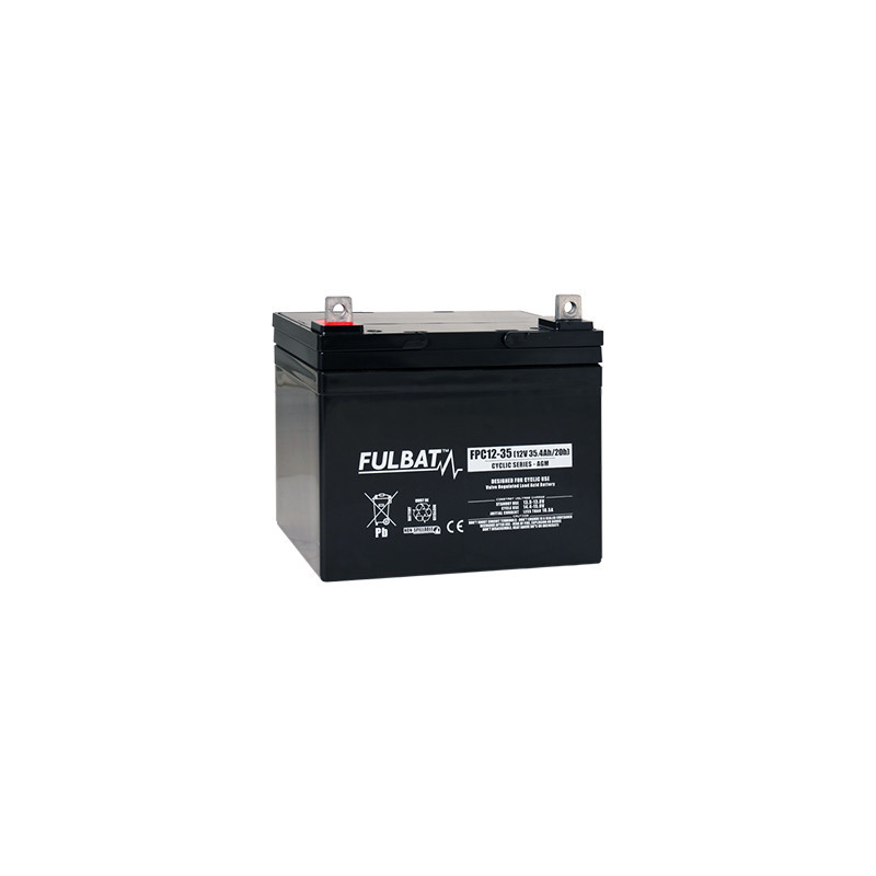 Batterie Plomb Cyclage FPC12-35 - 12V - 33Ah - UL94.FR – FULBAT Batterie Plomb Cyclage FPC12-35 - 12V - 33Ah - UL94.FR – FULBAT