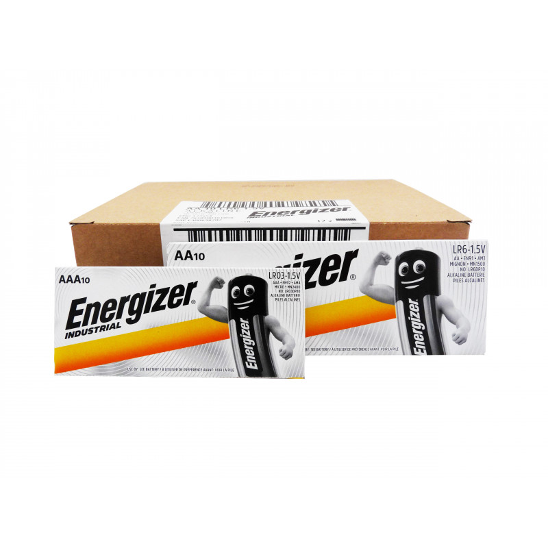 Lot de 120 piles Energizer - 60 piles LR3 + 60 piles LR06 - Industrial Lot de 120 piles Energizer - 60 piles LR3 + 60 piles LR06 - Industrial