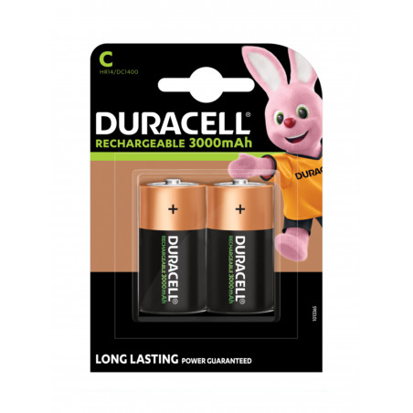 Piles HR20 - D - DURACELL - NiMh - Blister x 2 - - 1.2V - 2200mAh