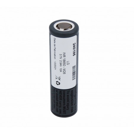 Pile lithium ICR-18650-26H Li-Ion 3.7V 2.6Ah