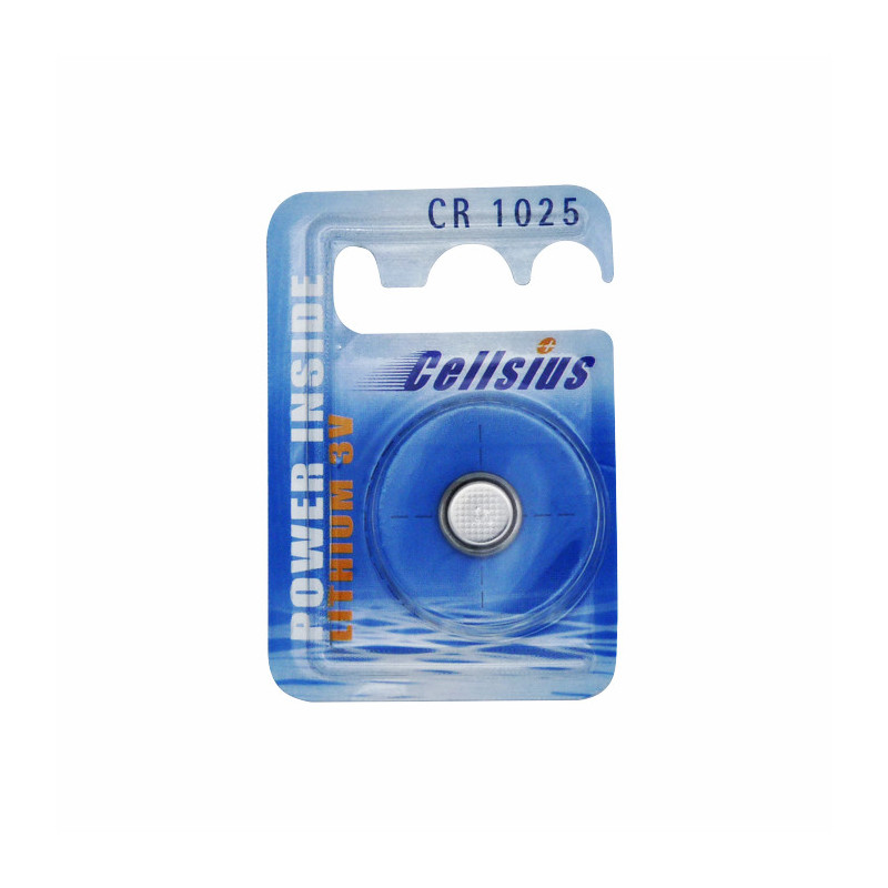 Pile Bouton CR1025 Standard - Celsius / Panasonic - Lithium - 3V Pile Bouton CR1025 Standard - Celsius / Panasonic - Lithium - 3V