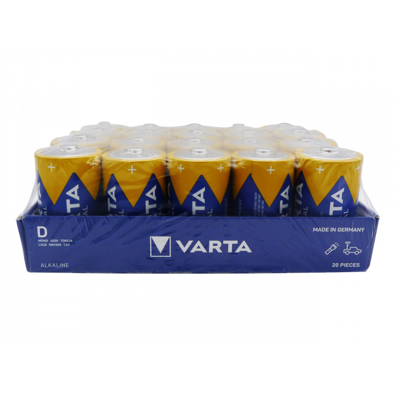 VARTA LR20 - D Industrial - UM1 - Boite de 20 VARTA LR20 - D Industrial - UM1 - Boite de 20