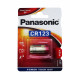 Pile PANASONIC CR123 Power photo - CR123A - CR17345 - CR2/38L - CR2/3AF - Lithium - 3V